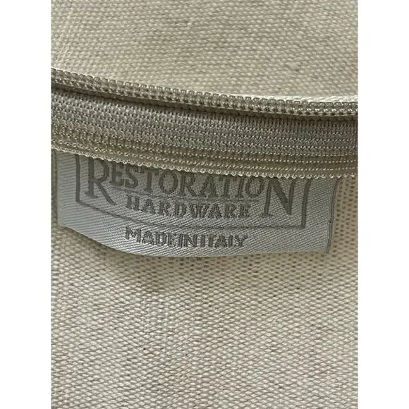 NWOT Restoration Hardware 19” square linen throw pillows - Set of 2 - Picture 7 of 8